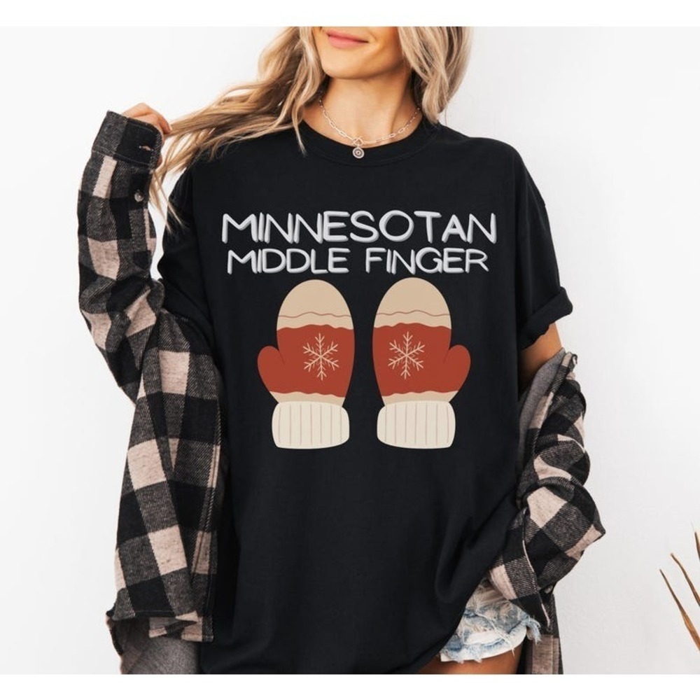Minnesotan Middle Finger Shirt, Funny Shirt